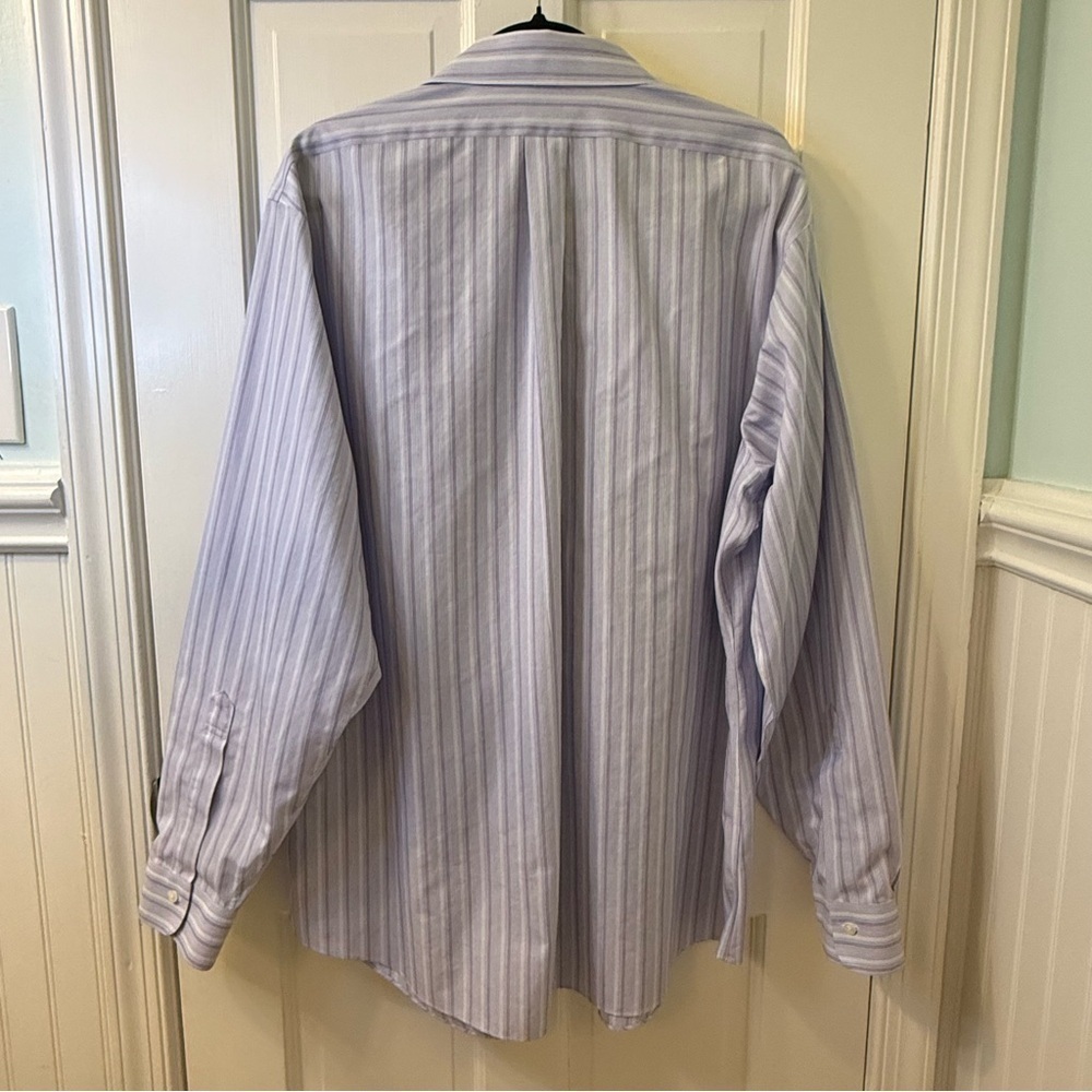 Brooks Brothers Blue and White Dress Shirt Classic Business Style - Picture 6 of 8